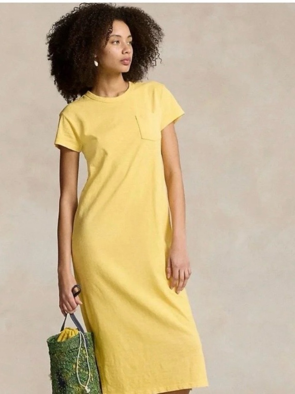 Polo by Ralph Lauren Bright Yellow Pocket Tee with Embroidered Pony